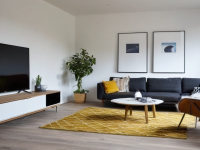 Photo minimalistische woonkamer