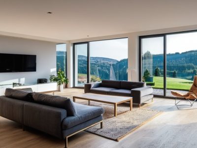 Photo minimalistische woonkamer